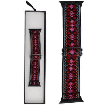 Novi Nylon Nomad Threads Oriental Rose remen za pametni sat za Apple Watch 38/40/41 mm crveno-ružičaste boje
