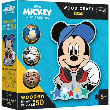 TREFL 20199 Drvena slagalica 50 Disney u svijetu Mickeyja