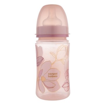 CANPOL 35/240 Bočica protiv kolika EasyStart 240 ml ZLATNO roza