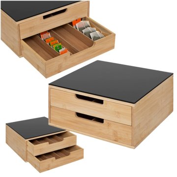 5Five® Organizator Kutija za čaj s ladicama Ladica za kapsule kave