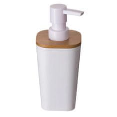 5Five® Dozator sapuna s pumpicom za tekući sapun, šampon, bijeli bambus