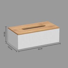5Five® BIJELI organizator za maramice Kutija za dozator maramica