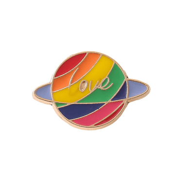 Metal Pride LGBT LGBTQ značka - Planet ljubavi