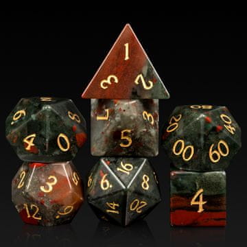 RGFK Bloodstone RPG kockice, set od 7 kristalnih kockica