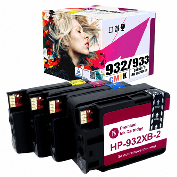 Tinta Inkdigo 932XL 933 XL kompatibilna s HP OfficeJet 6100e-Printer 7510WF, TÜV certifikat
