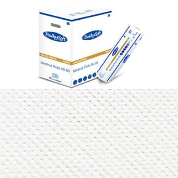 B.U. Medicinski uložak na roli 60cm x 80m bijeli 17g Premium 6 rola (1260 komada 60cm x 34cm)