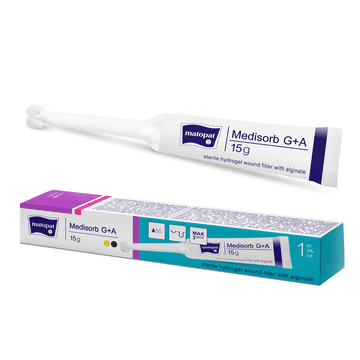 Matopat Medisorb G+A hidrogelni zavoj za nekrotične rane 15g 1 kom.
