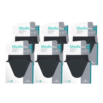 BE MedixPro higijenski ulošci 33 cm x 48 cm, crni, s folijom, 54 g, 480 komada