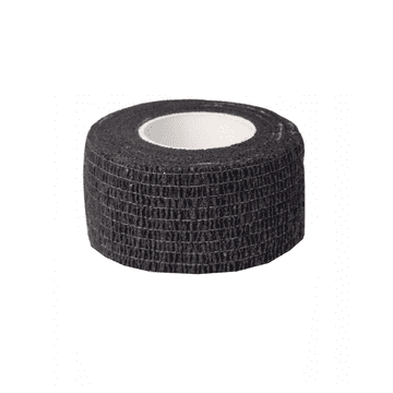 Kohezivni samoljepljivi zavoj 2,5 cm x 4,5 m crni elastični zavoj bez lateksa Coban 1 kom
