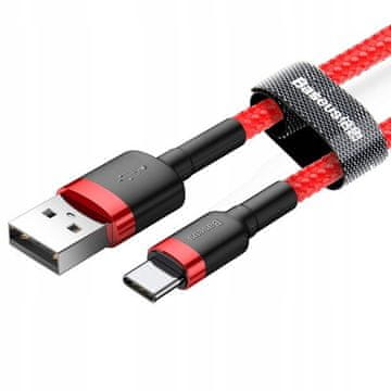 Baseus izdržljivi najlonski kabel USB - USB tip C 0,5 m 3A