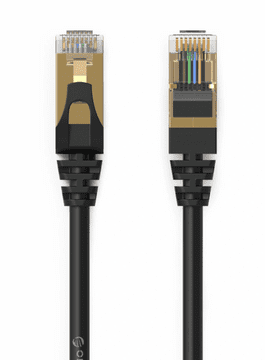 10m LAN RJ45 ORICO PUG-C7 S/FTP CAT7 Crni internetski mrežni kabel
