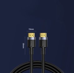 Baseus Cafule HDMI / HDMI 2.0 kabel 4K 60 Hz 3D 18 Gbps 3 m (crni)