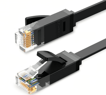 UGREEN NW102 UTP Cat6 2m RJ45 Internet LAN mrežni kabel (crni)