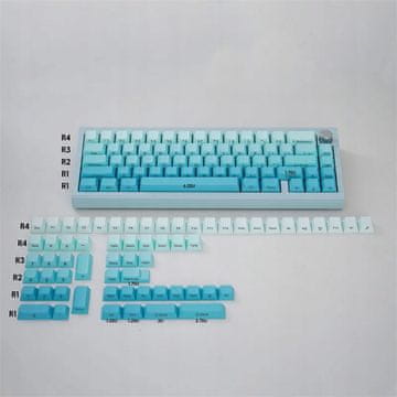 Kapice tipki za mehaničku tipkovnicu PBT profil Cherry 125 kom Gradient TP