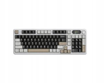 Mehanička tipkovnica Attack Shark X98Pro Hot Swap 2.4Ghz RGB Cheese Screen s RGB efektom