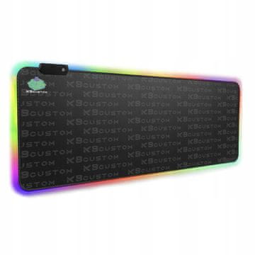 PODLOGA ZA GAMERSKI MIŠ za RGB 90X40cm Crna XXXXL