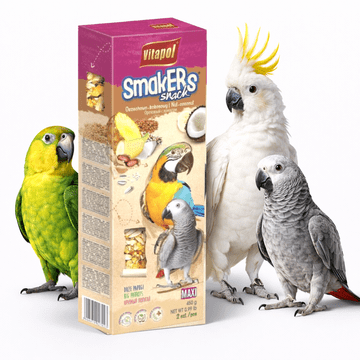 Vitapol - SMAKERS MAXI ORAŠASTA HRANA S KOKOSOM ZA VELIKE PAPIGE 450 g