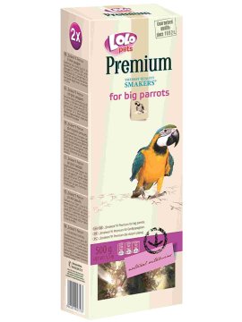 Lolo Pets PREMIUM - VOĆNI OKUS S KORE CIMETA ZA VELIKE PAPIGE 0,5 kg