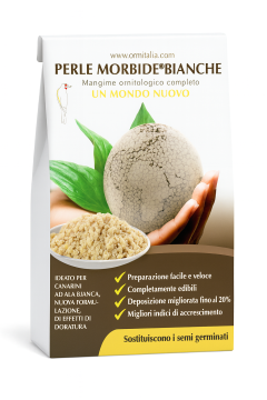 Perle Morbide Bianche/BIJELA - Ukusni prirodni klice u kuglicama za sve papige 800 g