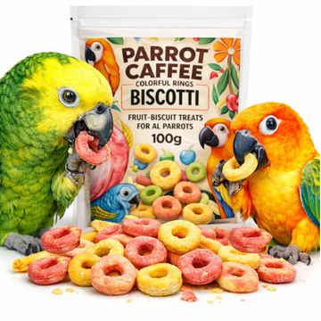 PARROT CAFFEE - Voćni kolutovi - voćni čips za sve papige 100g