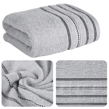 EUROFIRANY DEBELI RUČNIK VENTO KUPAONICA SPA HOTEL HORECA 30X50CM SREBRN