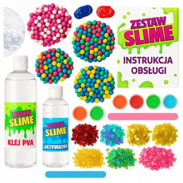 KOMPLET ZA IZRADU SLIME-A, ODLIČNA KREATIVNA KUTIJA, MASA FACTORY POKLON