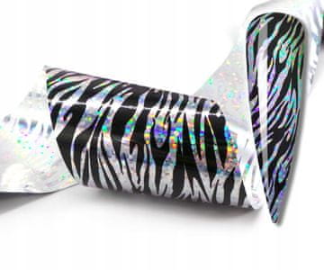 FOLIJA ZA TRANSFER 10cmx4cm ZEBRA HOLO UZORCI
