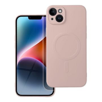 SILIKONSKA Mag maska s MagSafeom za iPhone 14 Plus, roza