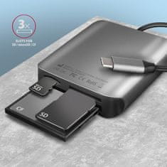 AXAGON Axagon CRE-S3C čitač kartica USB-C 3.2 Gen 1, 3 utora, UHS-II