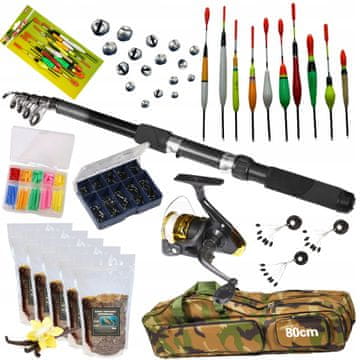 PHOENIX Set za ribolov na plovak: štap 2,7 m, rola, plovci - ZEST-W-18