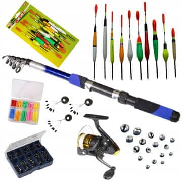PHOENIX Set za ribolov na plovak: štap 2,7 m, rola, plovci - ZEST-W-20