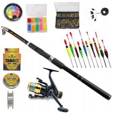 Fish SET ZA RIBOLOV NA PLOVAK x Štap 3,6 m, 1x Rola, Plovci, ZEST-W-28