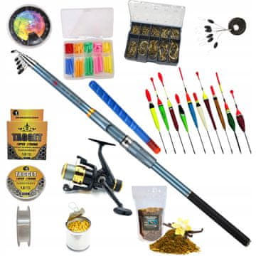 Fish SET ZA RIBOLOV NA PLOVAK x Štap 3,6 m, 1x Rola, Plovci, ZEST-W-29