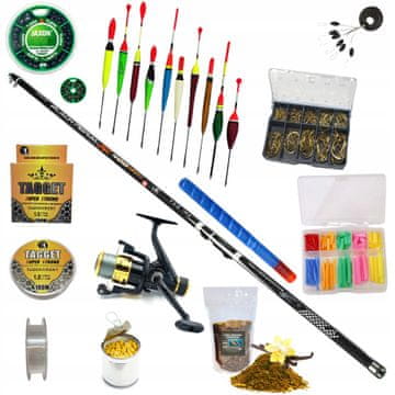 Fish SET ZA RIBOLOV NA PLOVAK x Štap 4,0 m, 1x Rola, Plovci, ZEST-W-30