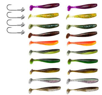Fish Set od 24 spinning varalica poput KEITECH ZK7-007-20
