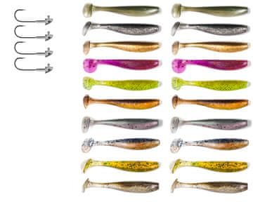 Fish Set od 24 spinning varalica poput KEITECH ZK7-009-20