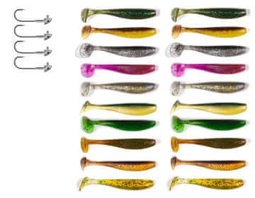 Fish Set od 24 spinning varalica poput KEITECH ZK7-011-20