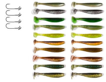 Fish Set od 24 spinning varalica poput KEITECH ZK7-014-20