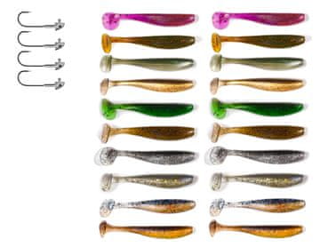 Fish Set od 24 spinning varalica poput KEITECH ZK7-015-20