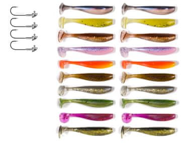 Fish Set od 24 spinning varalica poput KEITECH ZK7-016-20