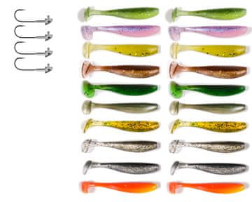 Fish Set od 24 spinning varalica poput KEITECH ZK7-019-20