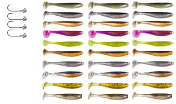 Fish Set od 24 spinning varalica poput KEITECH ZK7-009-30