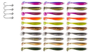 Fish Set od 24 spinning varalica poput KEITECH ZK7-010-30