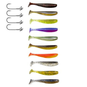 Fish Set od 24 spinning varalica poput KEITECH ZK7-003-10