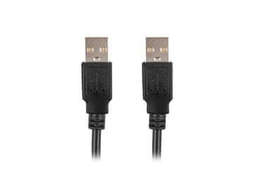 slomart Lanberg Kabel USB-A M/M 2.0 1.8m crni