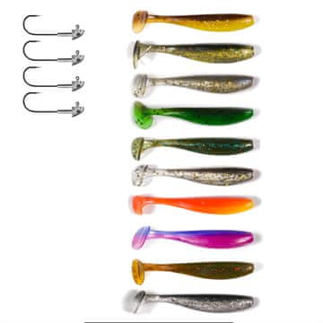 Fish Set od 24 spinning varalica poput KEITECH ZK7-008-10