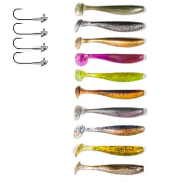 Fish Set od 24 spinning varalica poput KEITECH ZK7-009-10