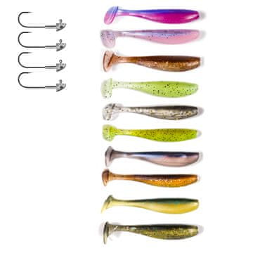 Fish Set od 24 spinning varalica poput KEITECH ZK7-018-10