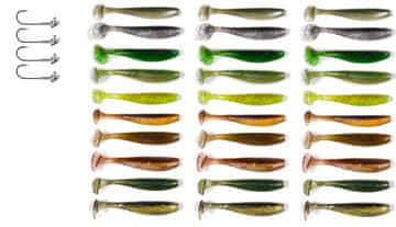 Fish Set od 24 spinning varalica poput KEITECH ZK7-014-30