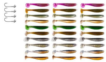 Fish Set od 24 spinning varalica poput KEITECH ZK7-015-30